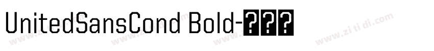 UnitedSansCond Bold字体转换